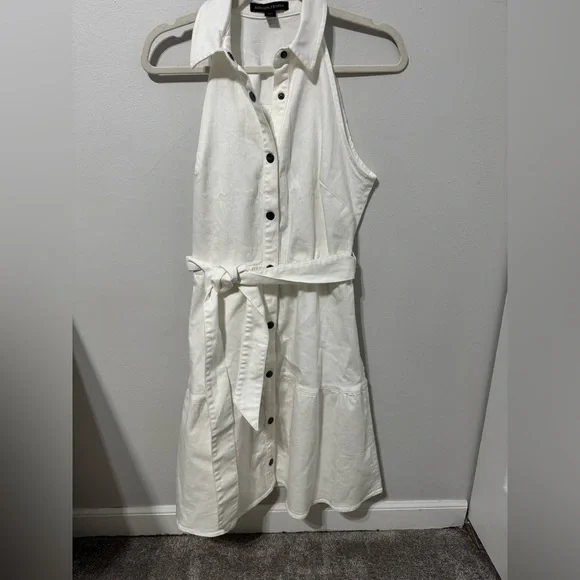 Boston Proper - Collared Denim A Line Dress - Picture 4 of 7